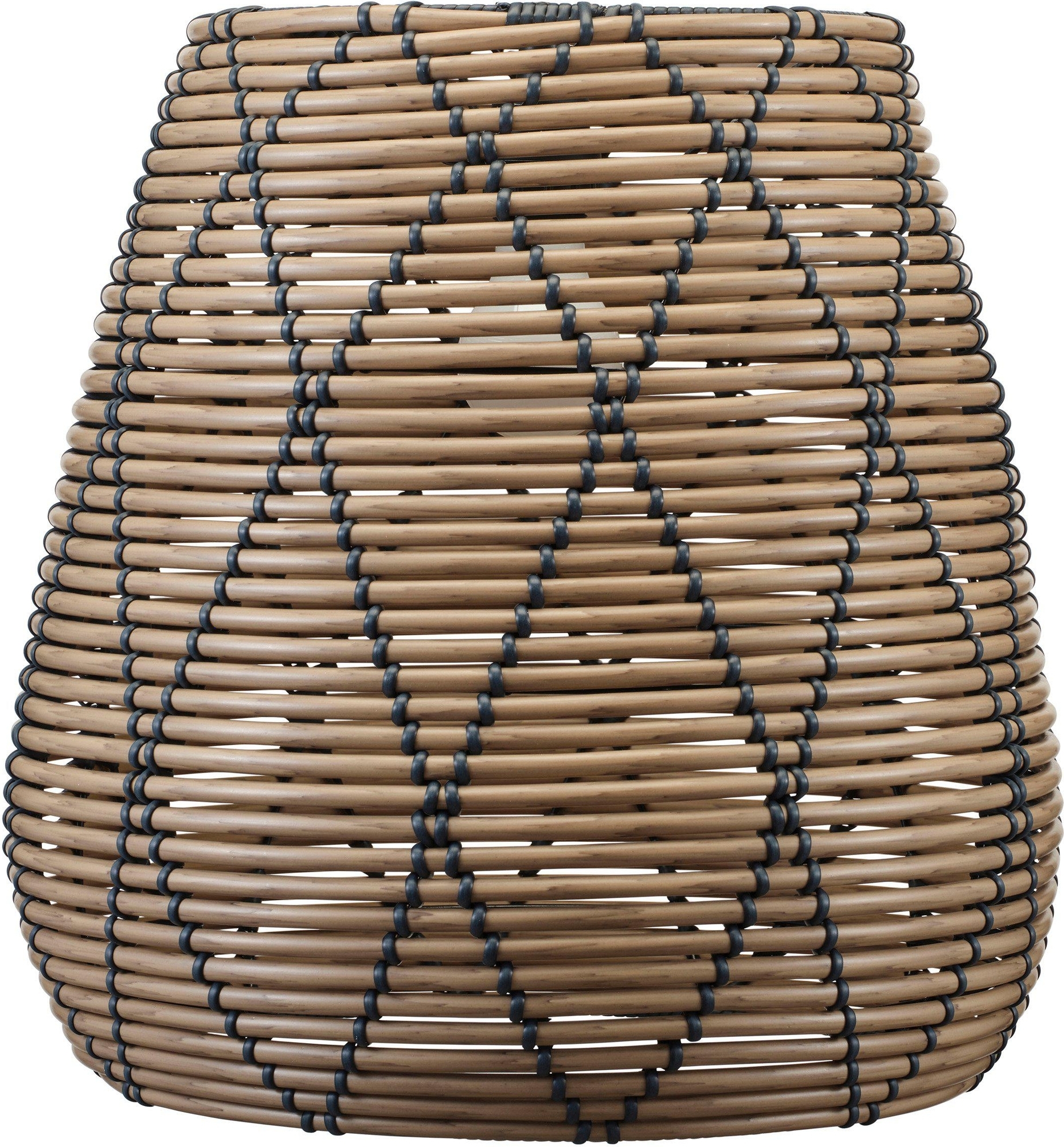 Lollo lampenkap voor buitengebruik - Naturel/Zwart - 38 cm