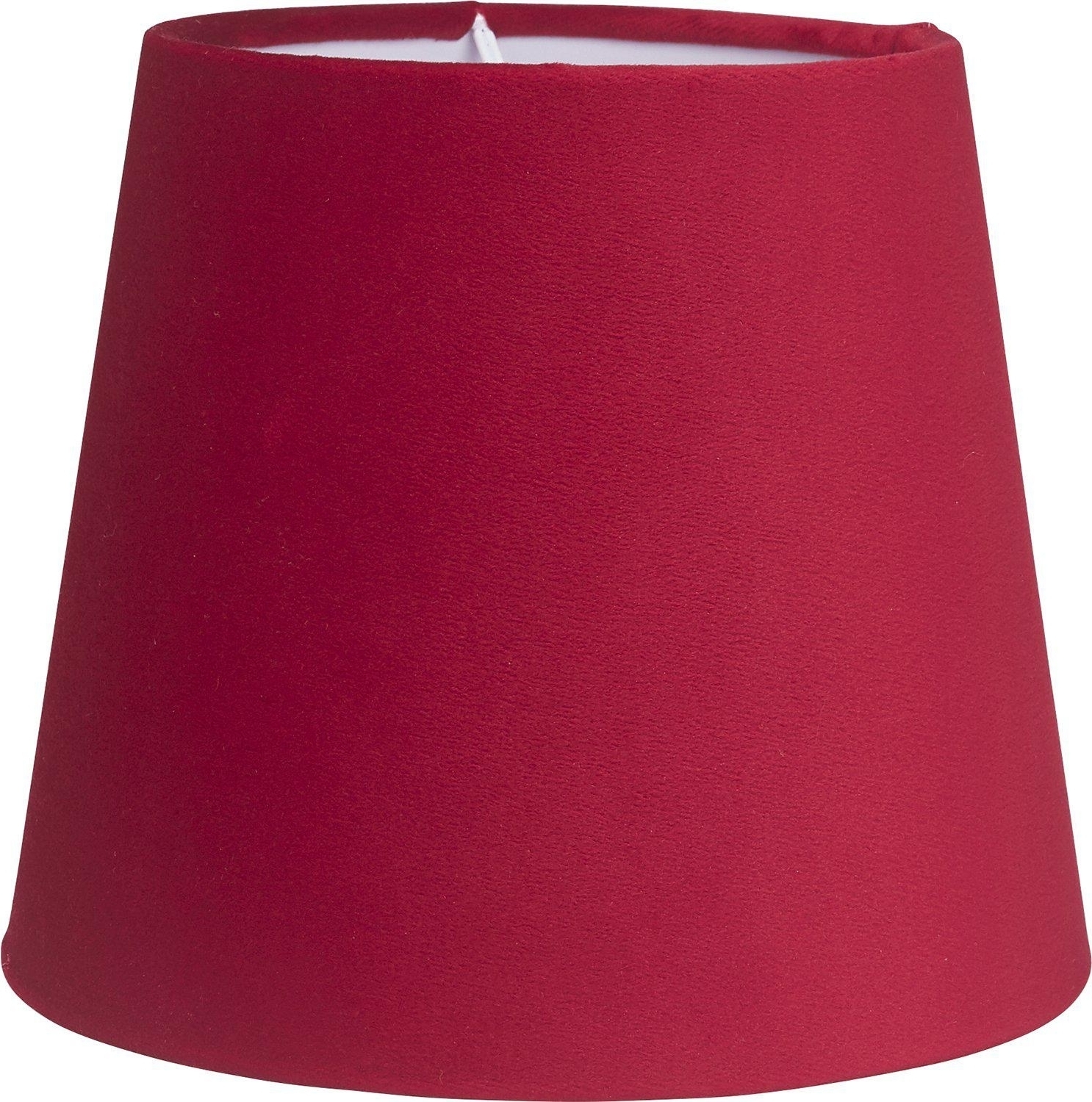 Mia Fluwelen lampenkap - Helder rood