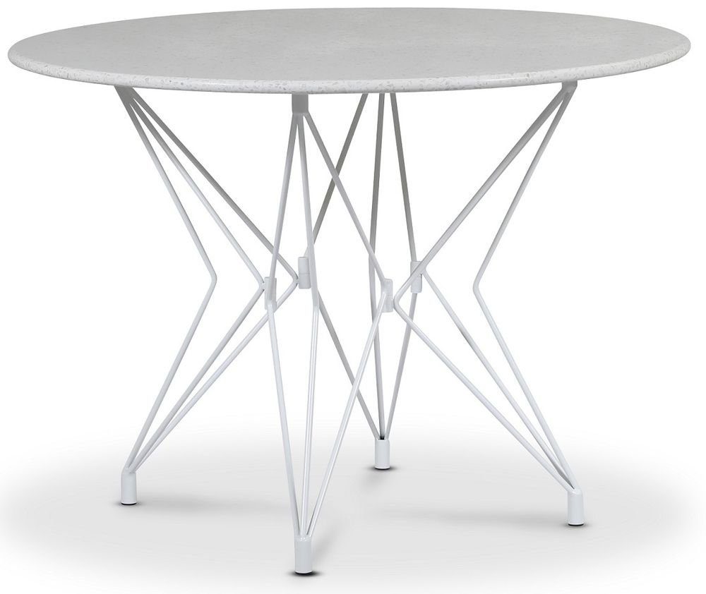 Zoo matbord Ø105 cm - Vit / Terrazzo Bianco Zoo matbord Ø105 cm - Vit / Terrazzo Bianco