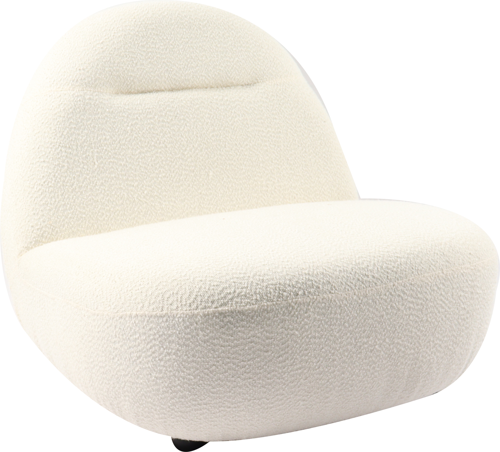 Boogi f�t�lj i offwhite Boucle / Teddy