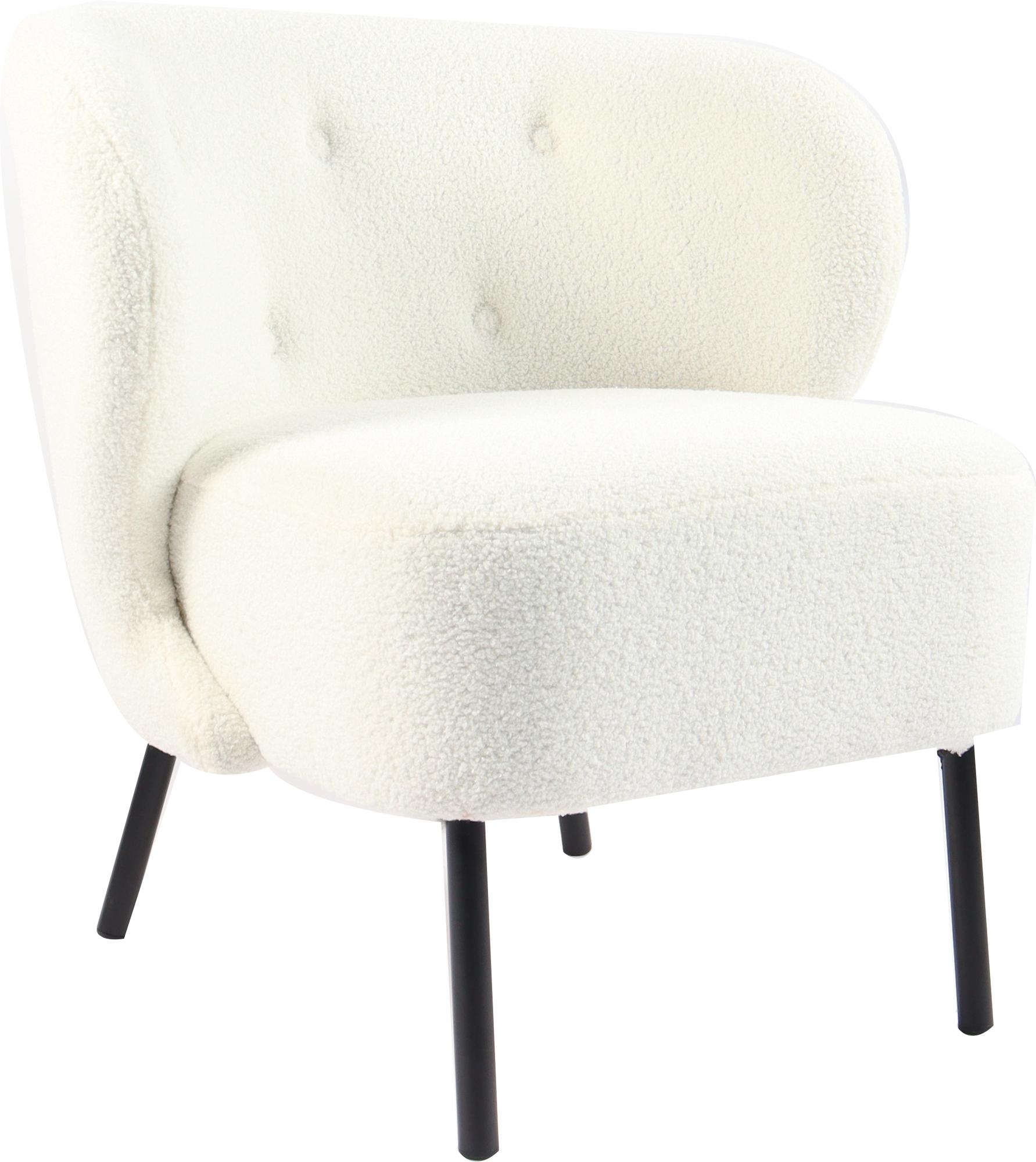 Lullaby f�t�lj - Offwhite Boucle / Teddy + Reng�ring f�r m�bler