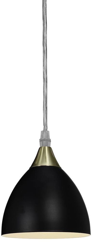 L�za raamlamp - Zwart/geborsteld messing