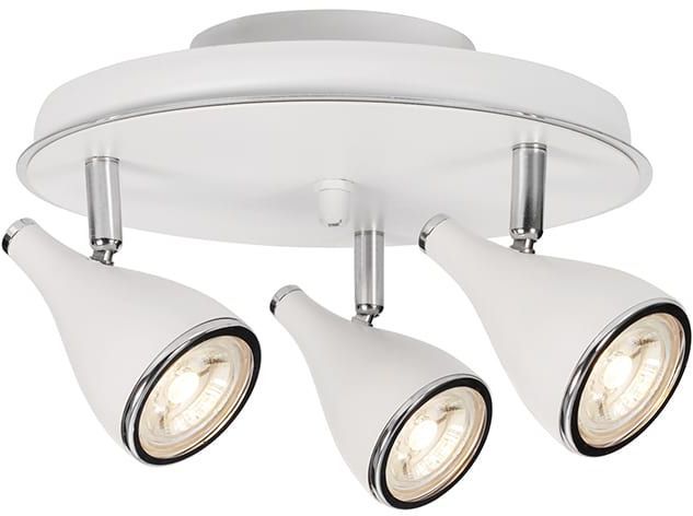 Pollux spotlight - Vit/krom