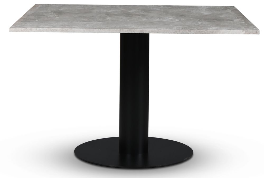 Empire matbord - Beige marmor 120x120 cm / Svart metallfot Empire matbord - Beige marmor 120x120 cm / Svart metallfot