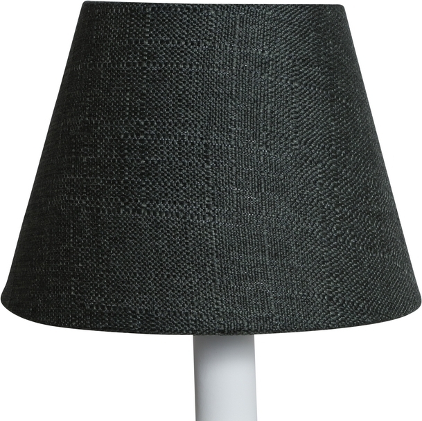 Grovlinne lampsk�rm rund - M�rkgr�n