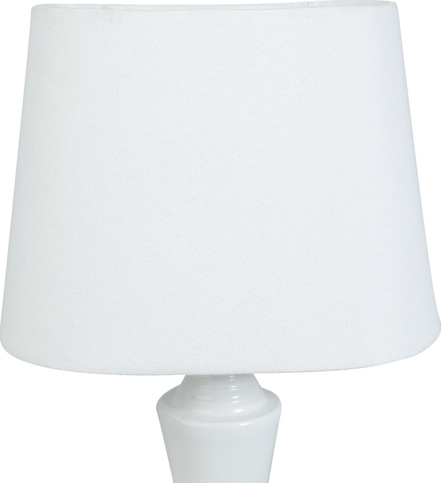 Grof linnen lampenkap ovaal - Wit