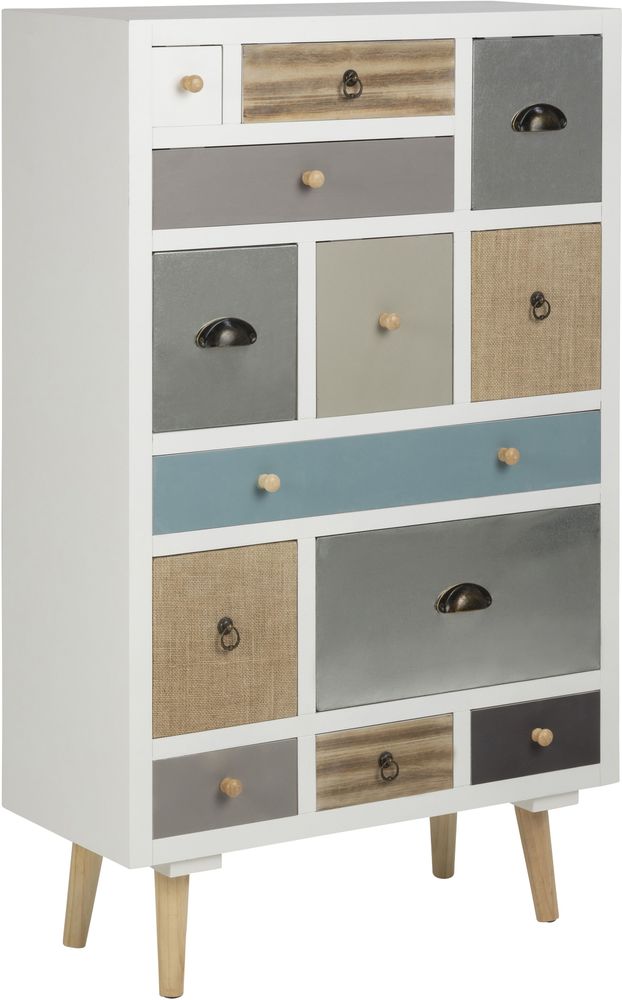 Thais Byr� 70x114 cm - Vit/flerf�rgad +