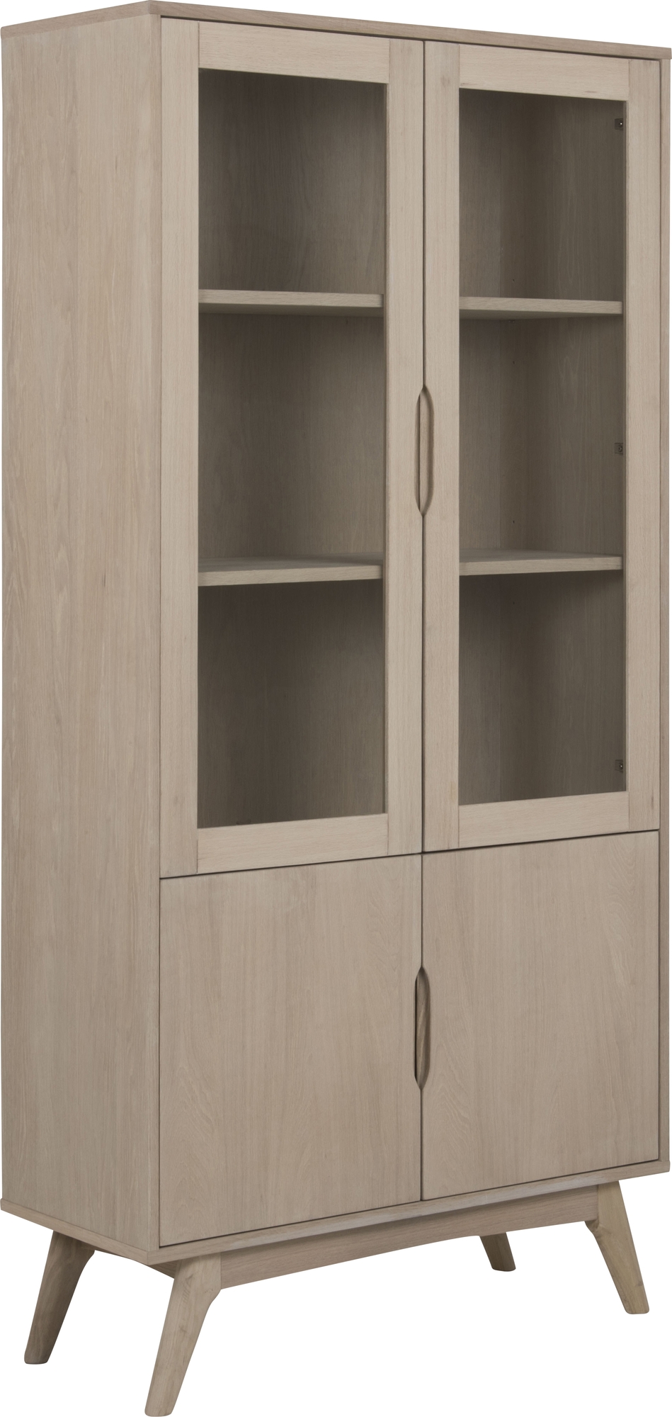 Marte vitrinekast 94 cm - Eiken Marte vitrinekast 94 cm - Eiken