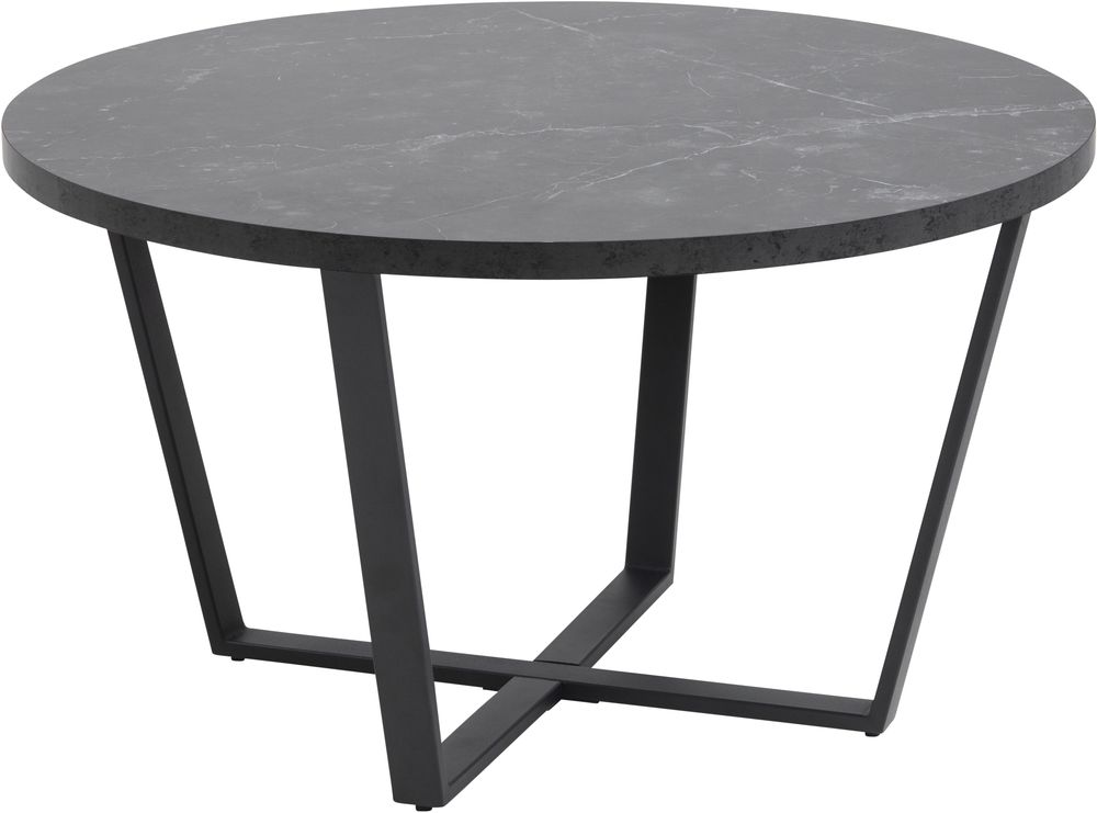 Amble soffbord �77 cm - Svart/svart marmor