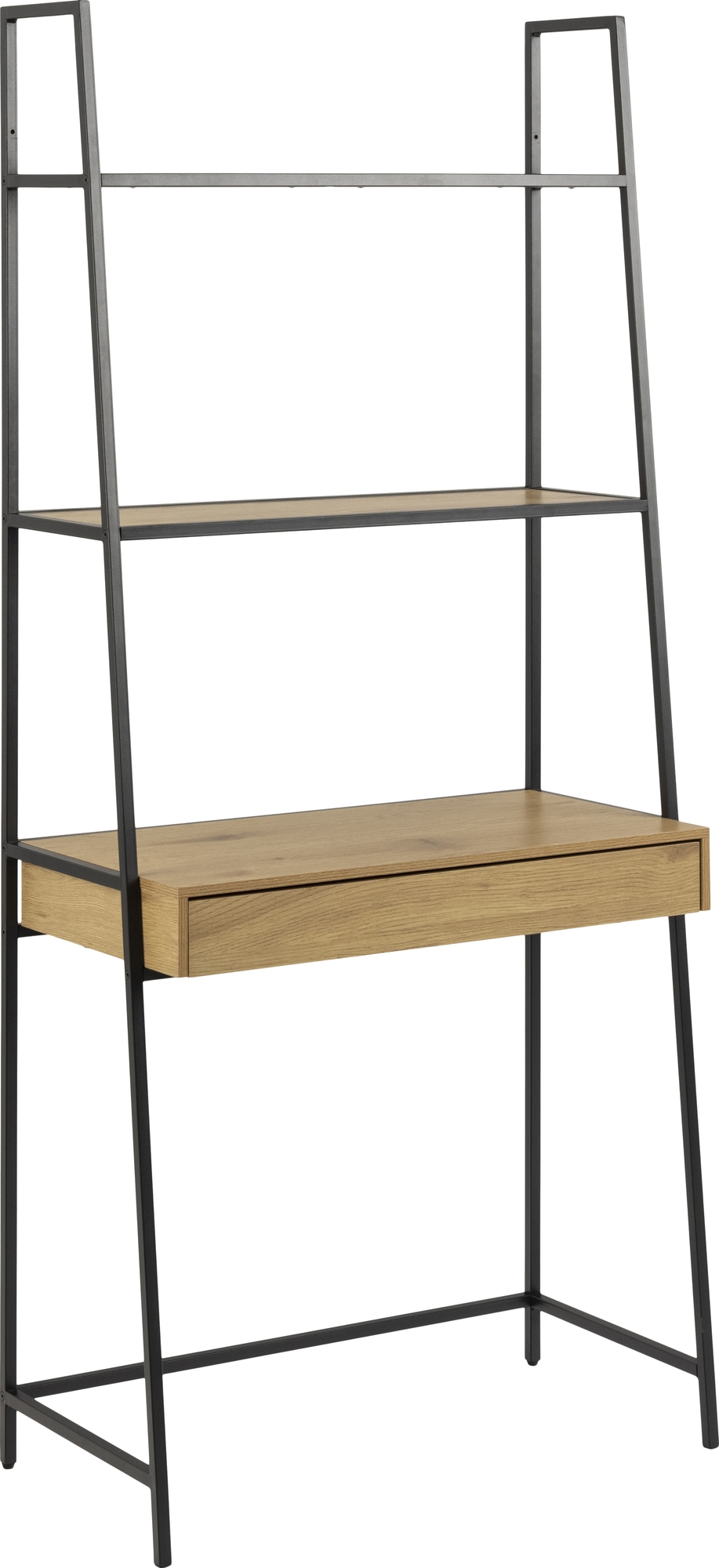 Seaford skrivbordshylla - Svart/ek