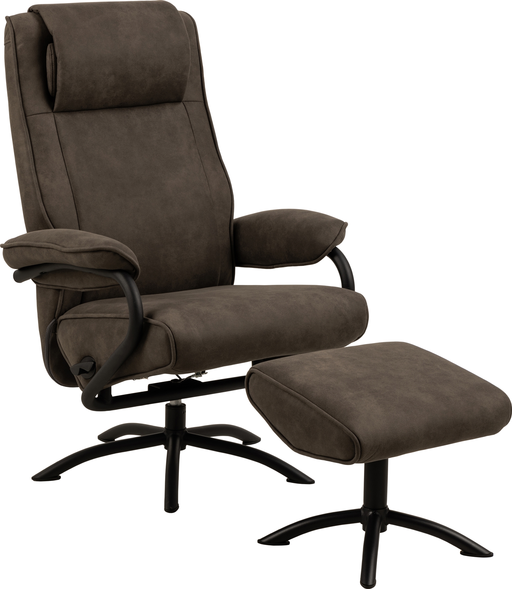 Hayes reclinerf�t�lj med fotpall - Gr�