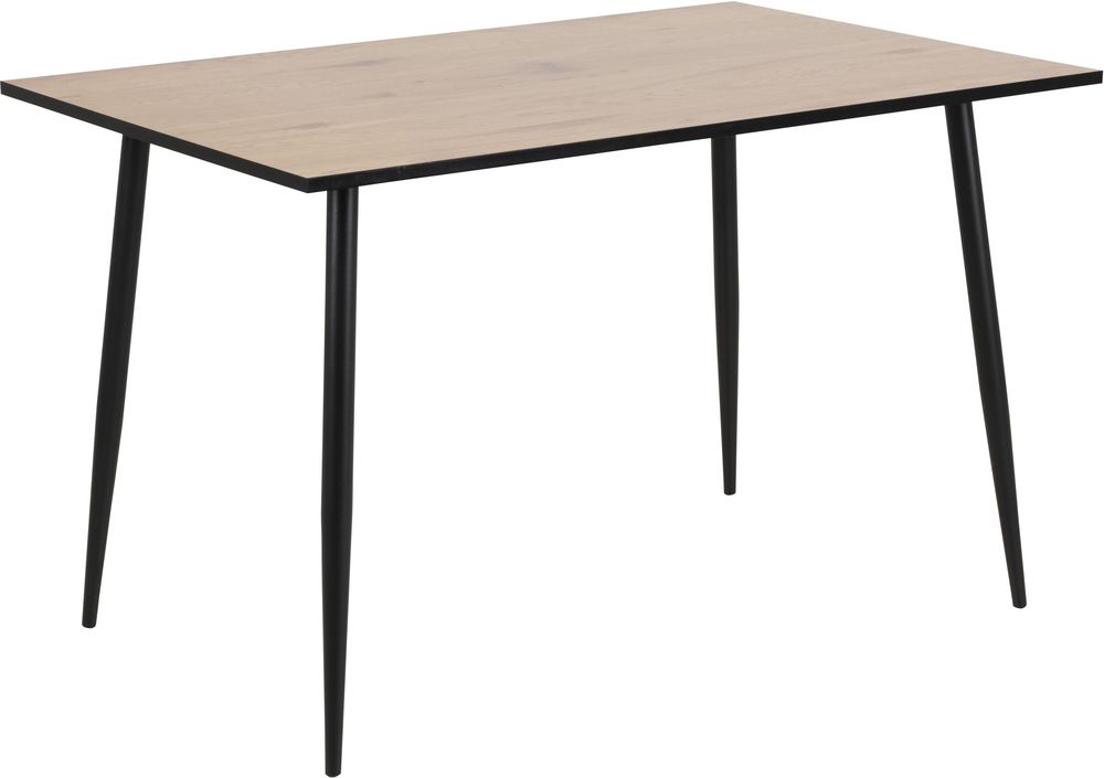 Wilma matbord 120 cm - Ek/svart