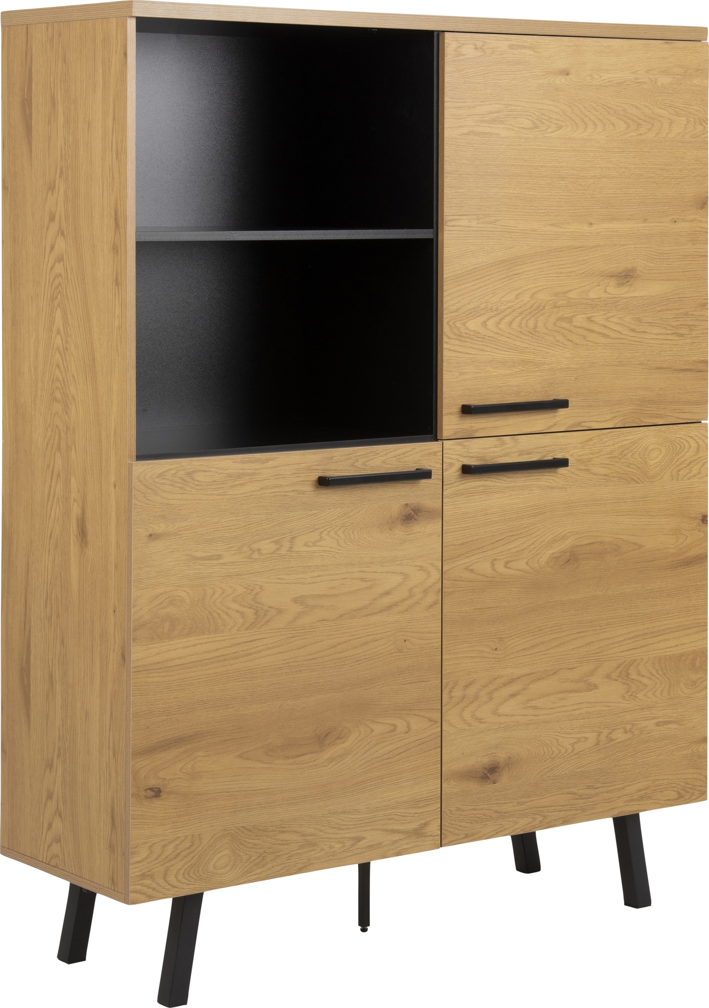 Mallow kast - Eiken/zwart