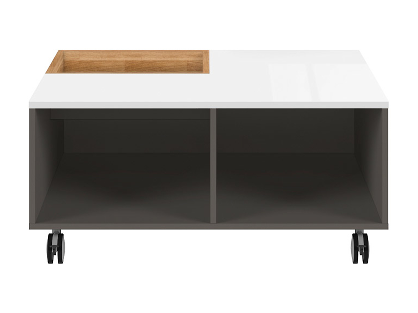 Link soffbord 90,5 x 90 cm - Grafitgr�/vit