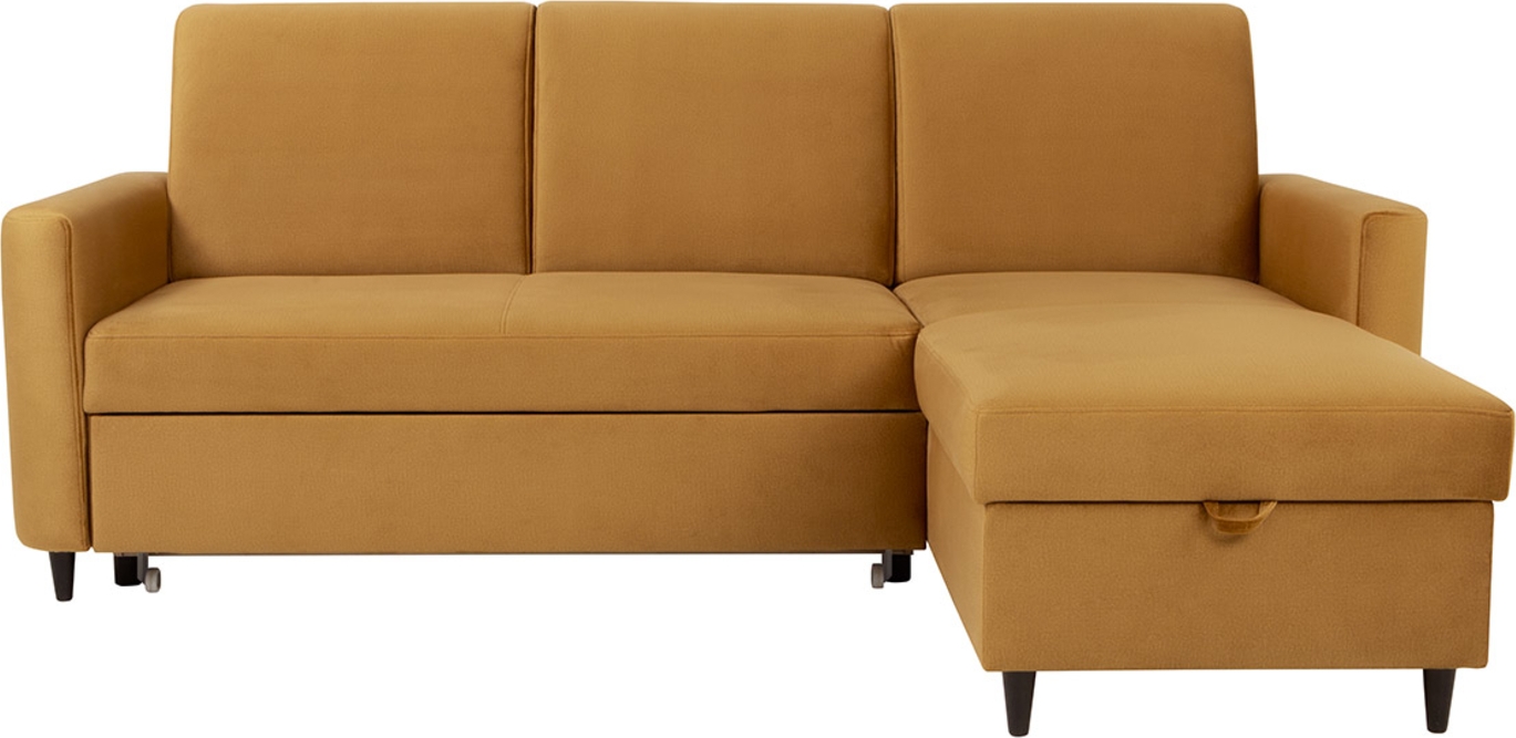 Slaapbank met lattenbodem - Geel Slaapbank met lattenbodem - Geel