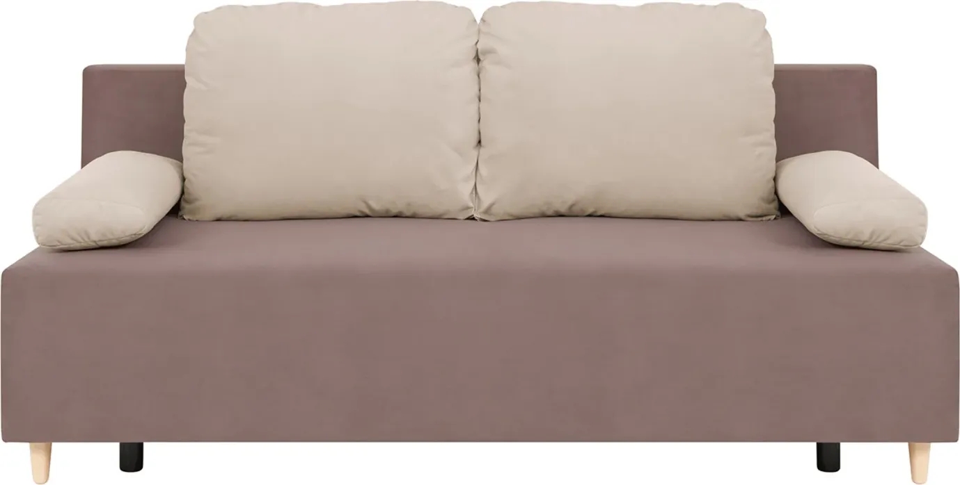 Sun 3-sits bäddsoffa - Brun Sun 3-sits bäddsoffa - Brun