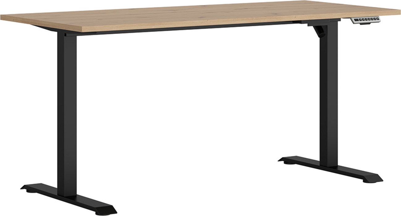 Skrivbord elektriskt 160 cm bred - Ek