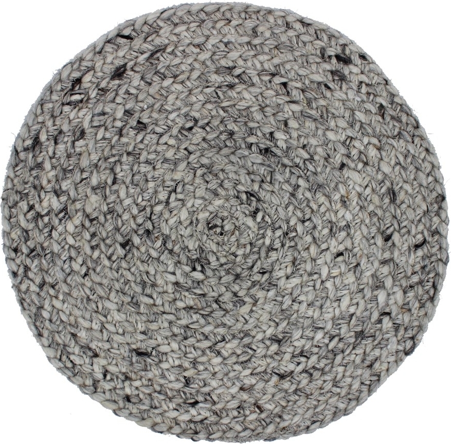 Arin sittdyna Ø38 cm - Ljusgrå Melange Arin sittdyna Ø38 cm - Ljusgrå Melange