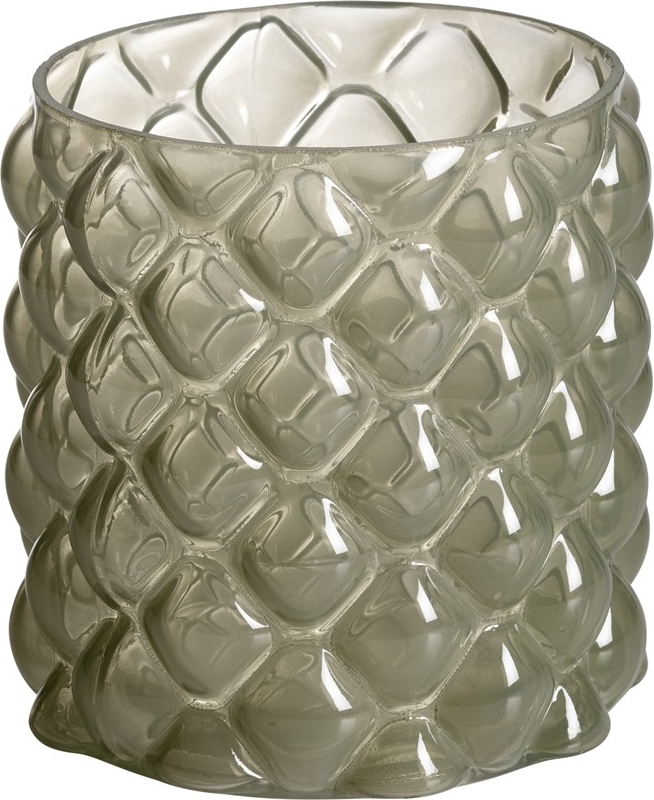 Bibbi vas/ljuslykta 15 x 15 x 15 cm - Gr�n