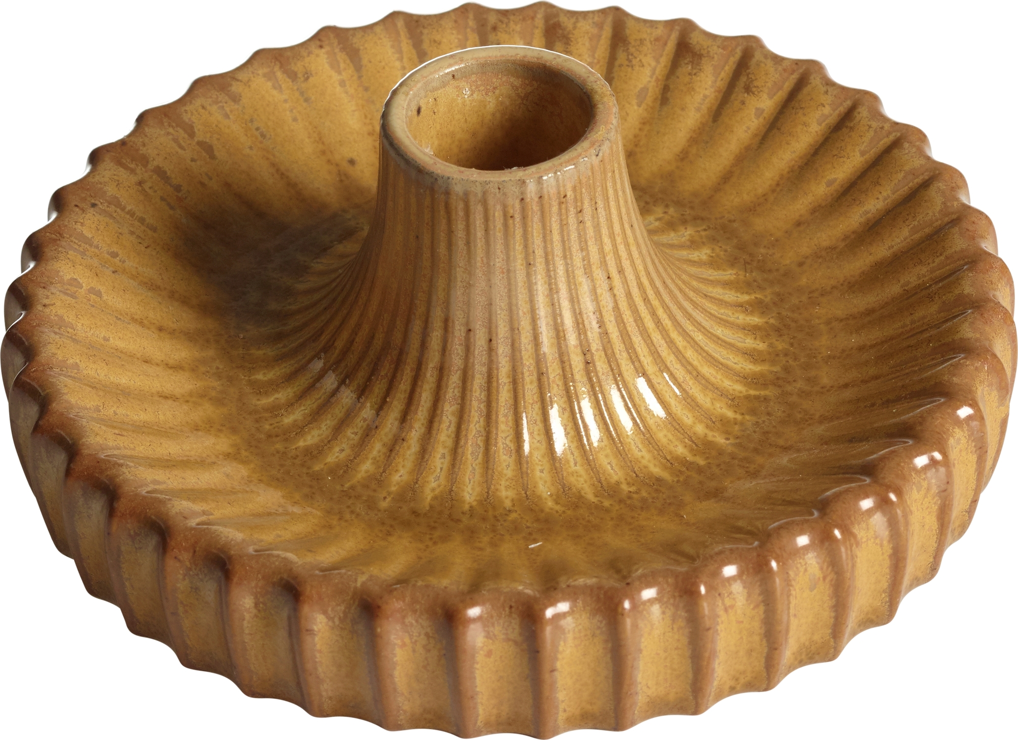 Claire kandelaar - Geel