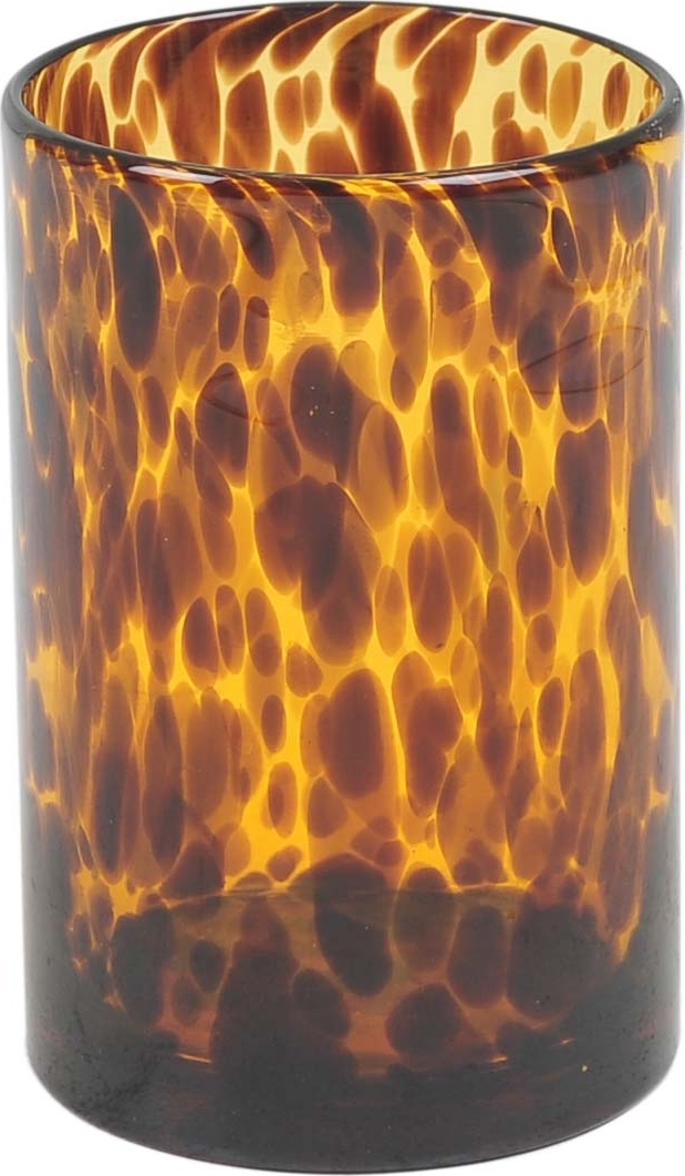 Leopard vas liten - Svart/orange