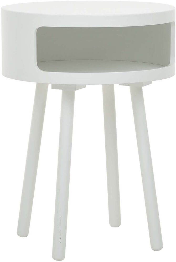 Burl�v lampbord �40 cm - Vit