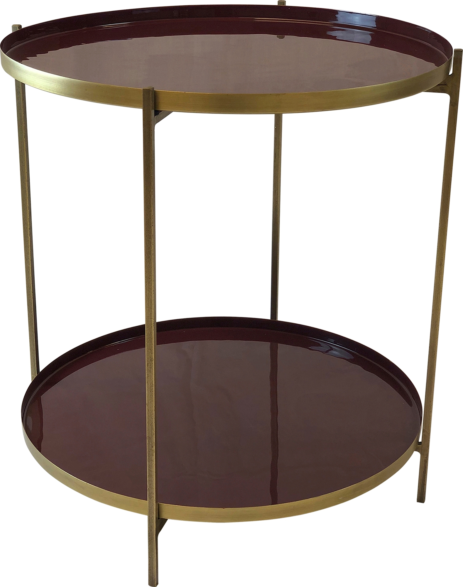 Mayfair sidobord - Plommon/m�ssing