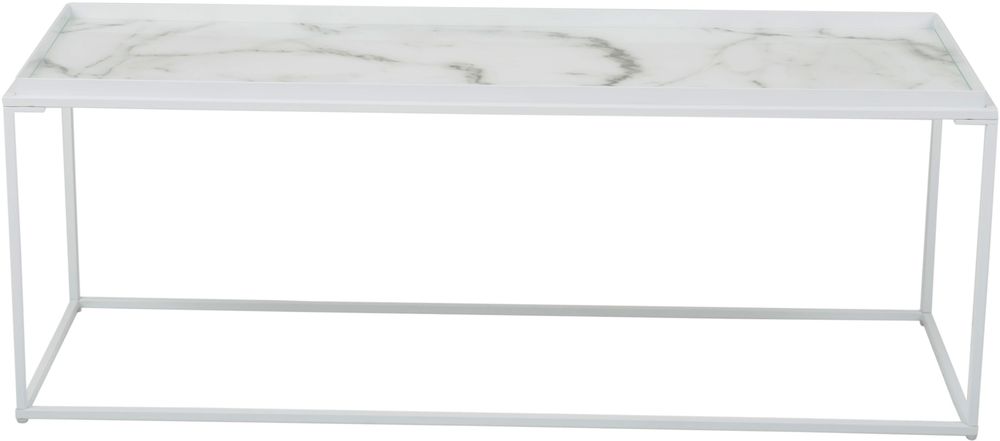 Hilliard salontafel 122 x 42 cm - Wit