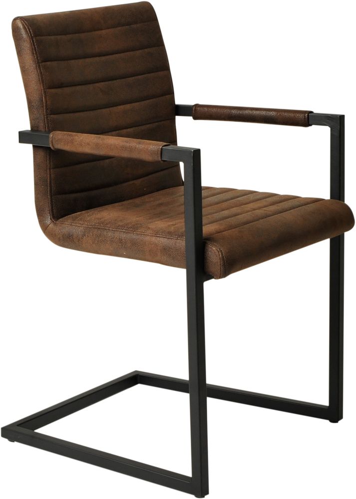 Morely karmstol - Brun konstläder Morely karmstol - Brun konstläder