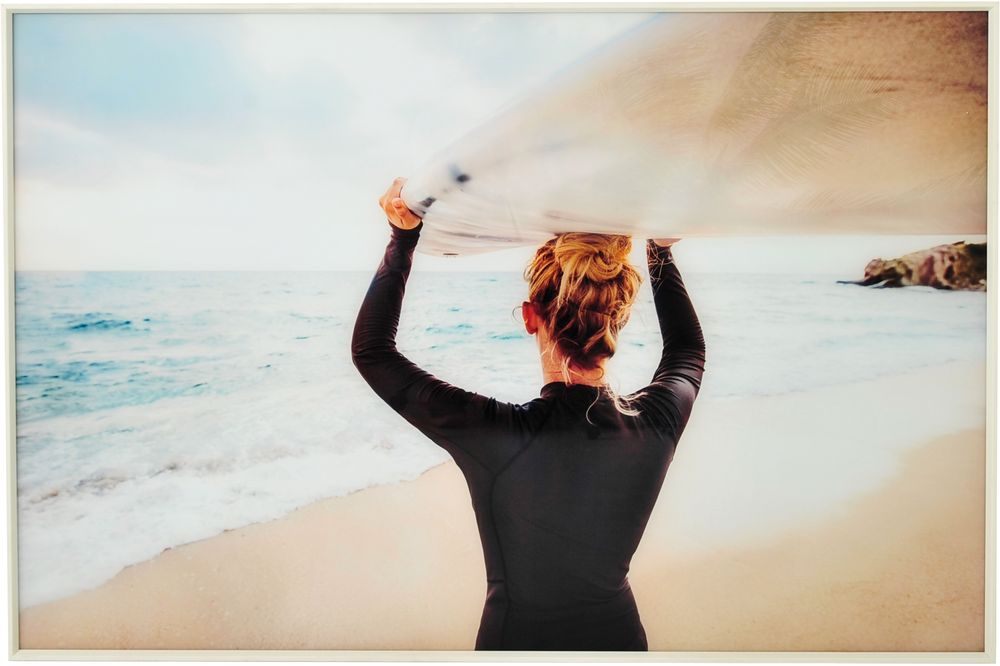 Glastavla - Surf Nero - 120x80 cm