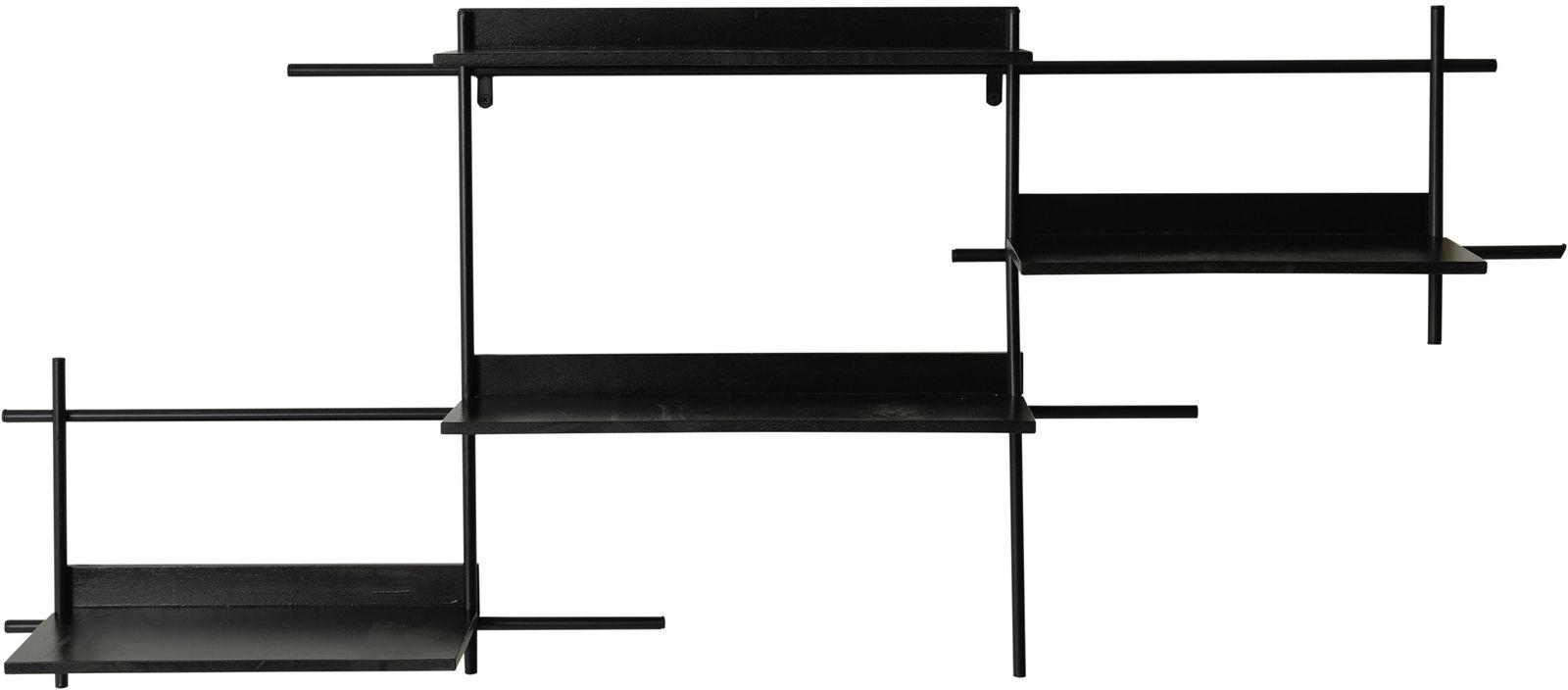 Marlon wandplank 4 planken - Zwart