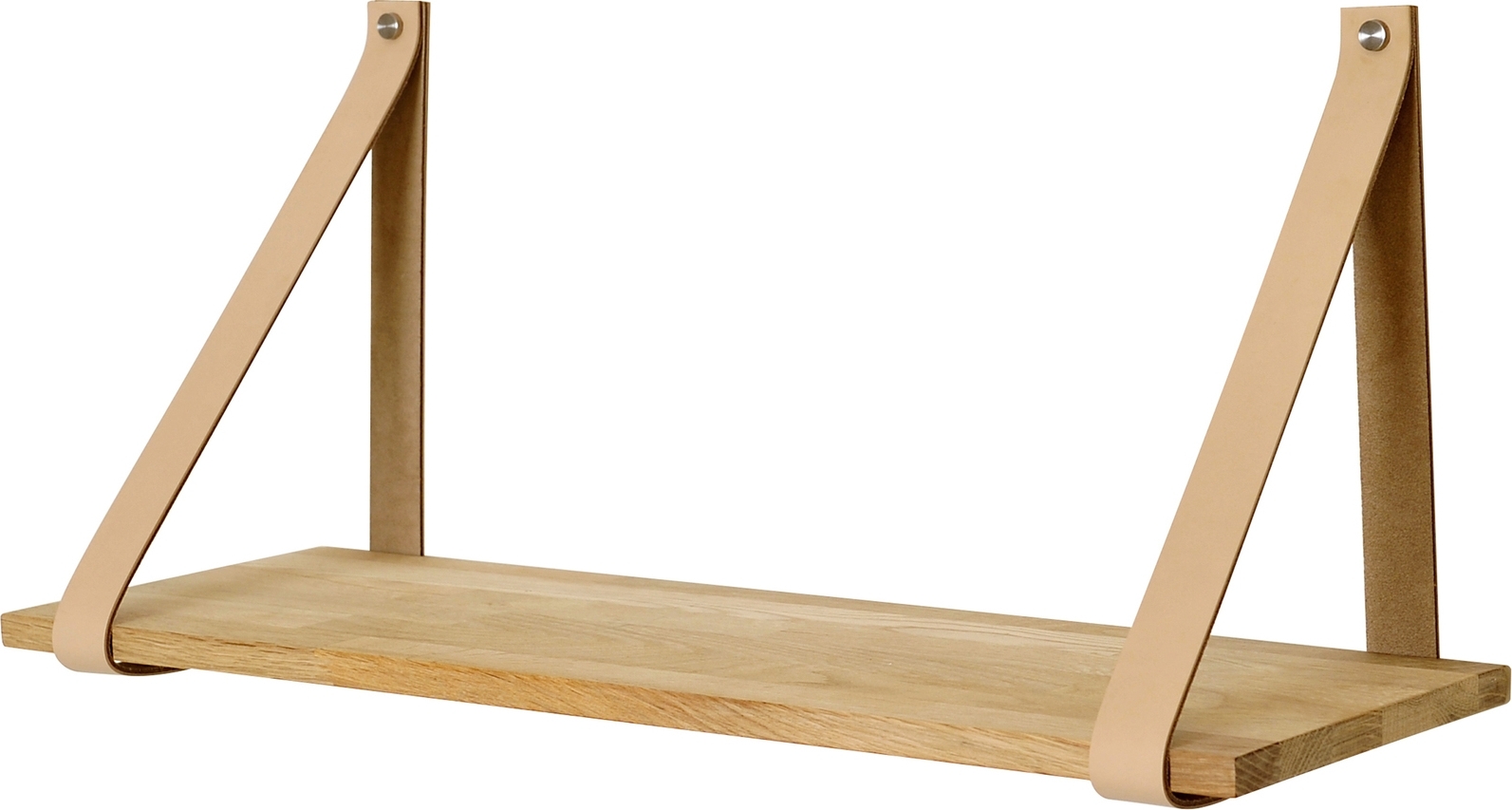 Frikk v�gghylla 60 cm - Vitpigmenterad ek