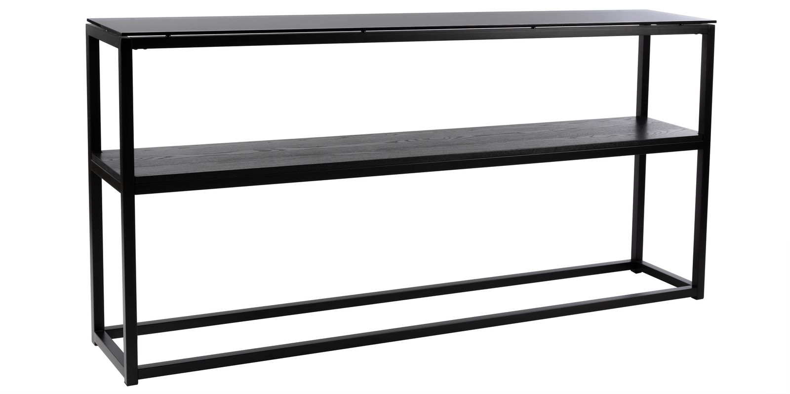 Ricardo consoletafel - Grijs getint glas