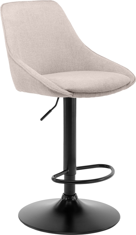 Gepaarde barkruk met gasveer - Beige