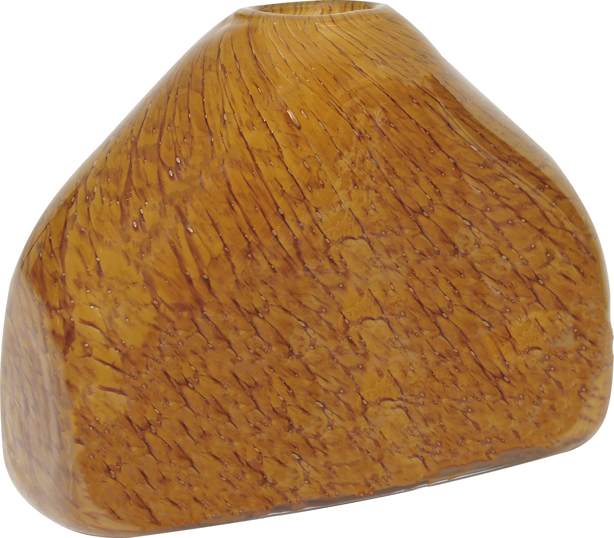 Meliza glazen vaas - Bruin