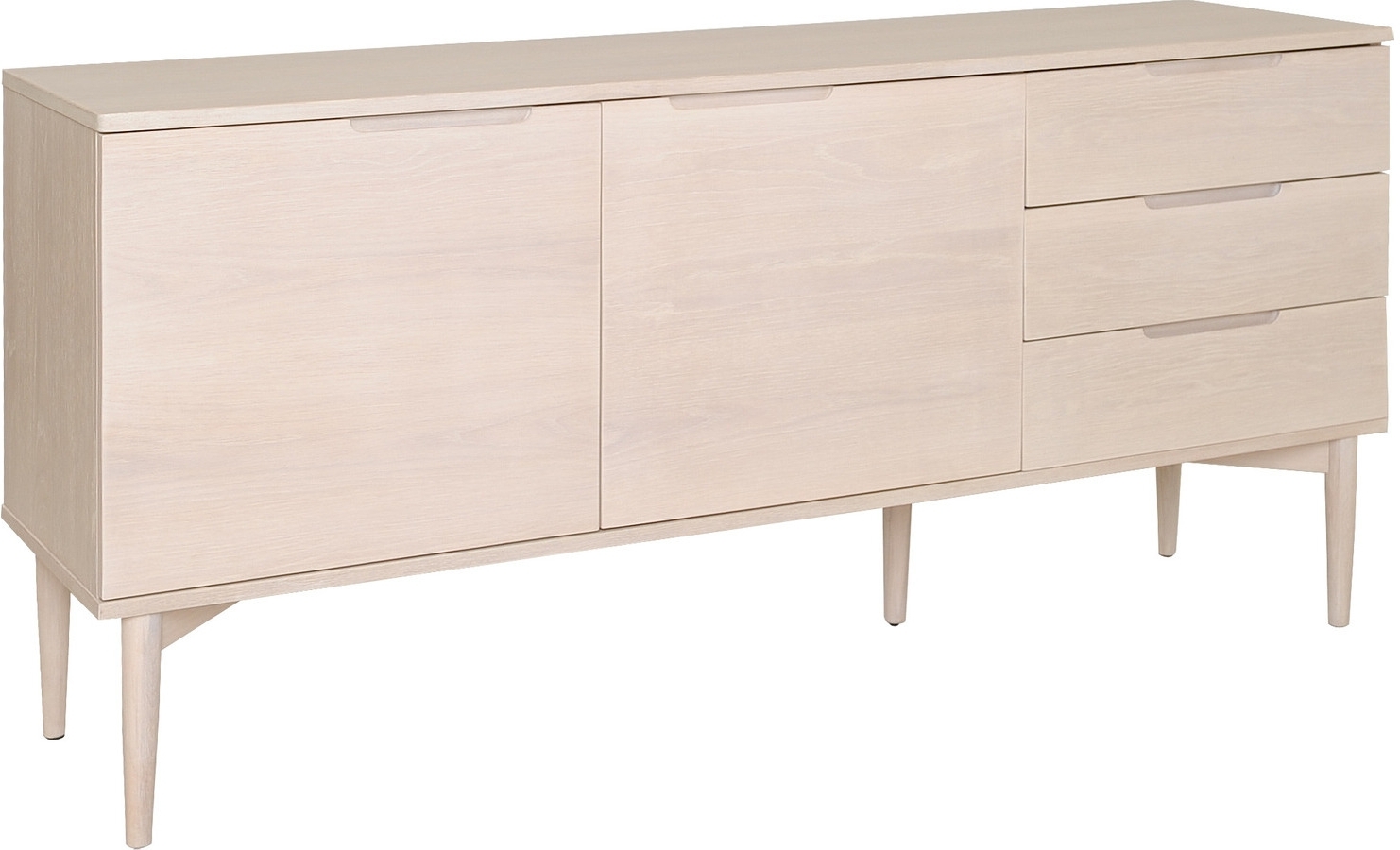 Karmöy dressoir - Wit gepigmenteerd eikenfineer Karmöy dressoir - Wit gepigmenteerd eikenfineer