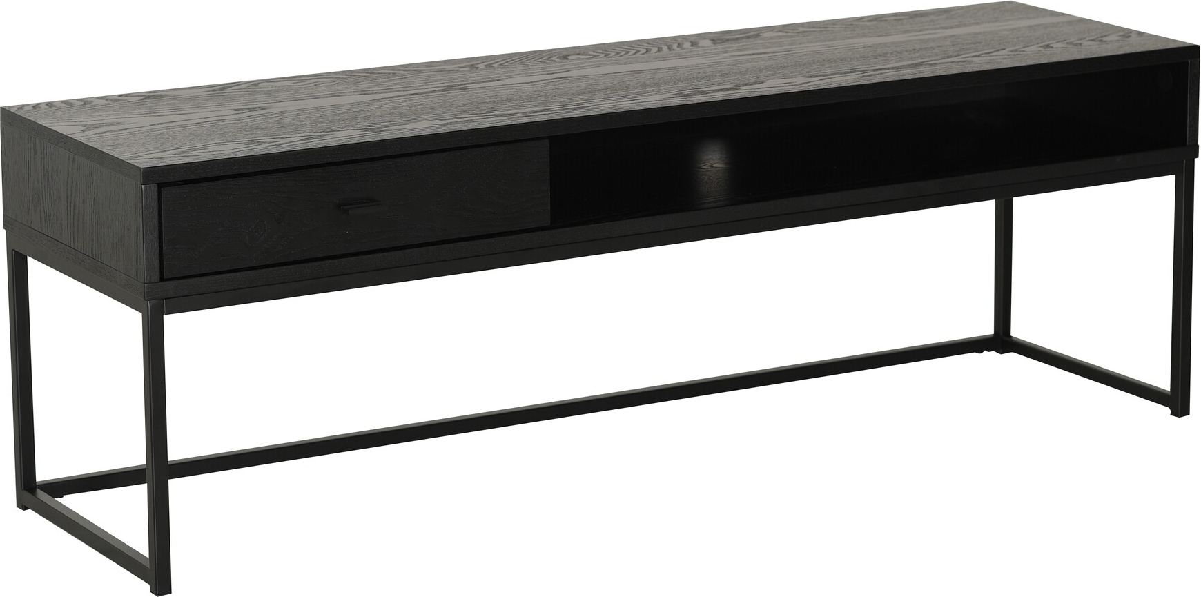 Regal mediabank - Zwart gelakt essenfineer