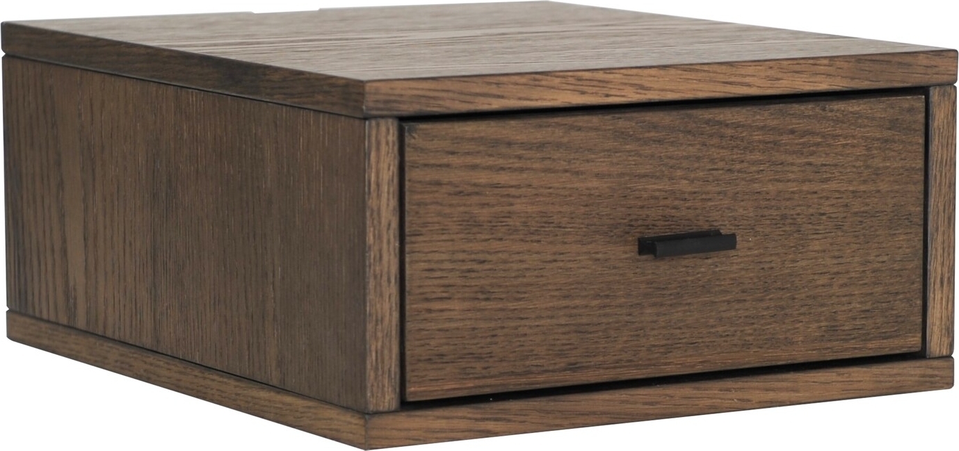 Regal nachtkastje - Bruin gelakt eikenfineer Regal nachtkastje - Bruin gelakt eikenfineer