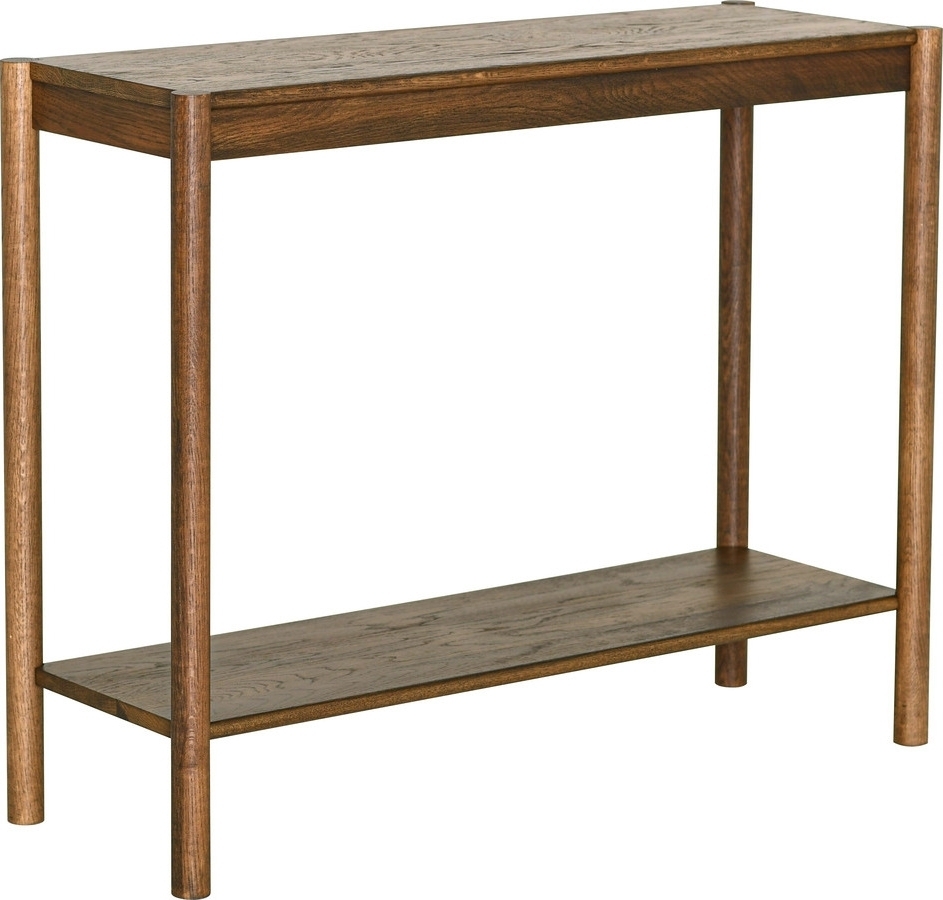 Circus consoletafel - Bruin gelakt eikenhout