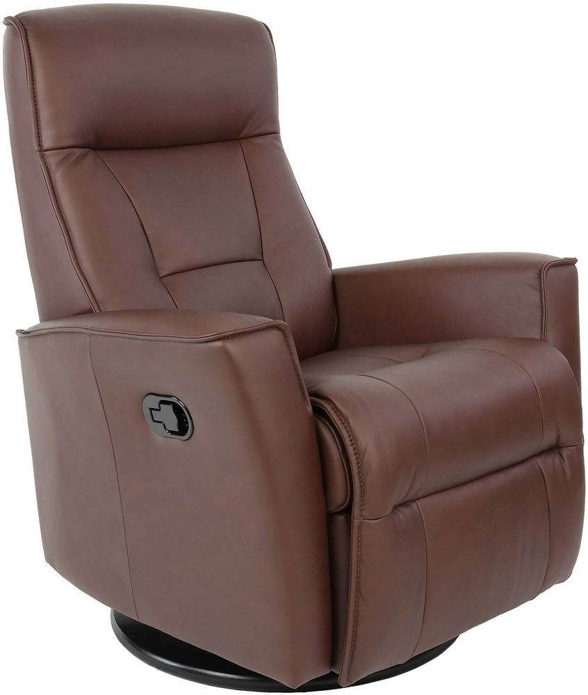 Hjellegjerde Harstad manuell reclinerf�t�lj - Cacao (L�der)