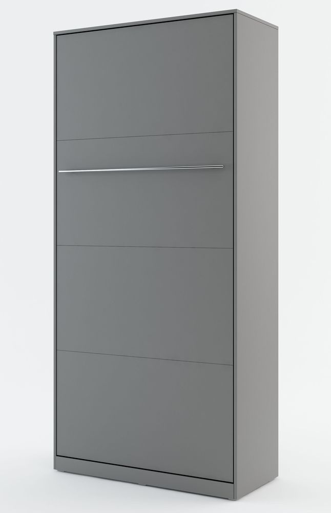 Nachtkastje compact living Verticaal (90x200 cm opklapbed) - Grijs