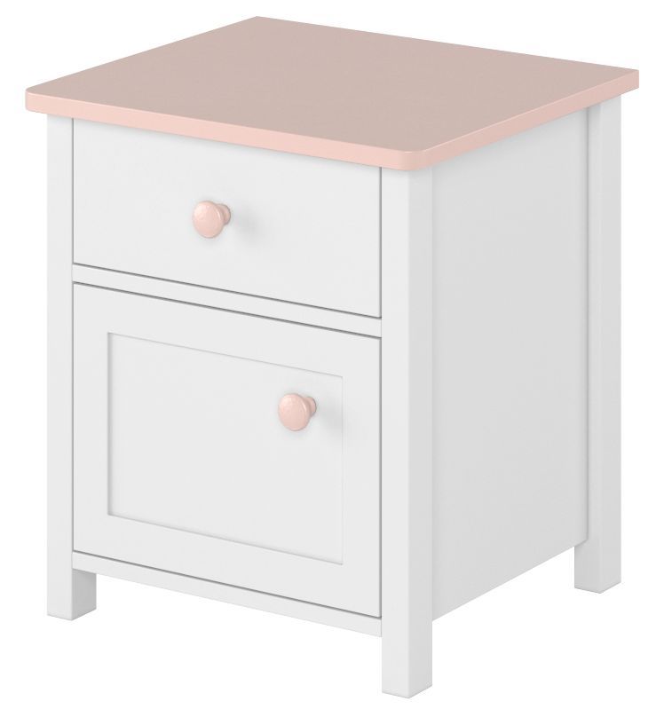 Stephany s�ngbord - Vit/rosa