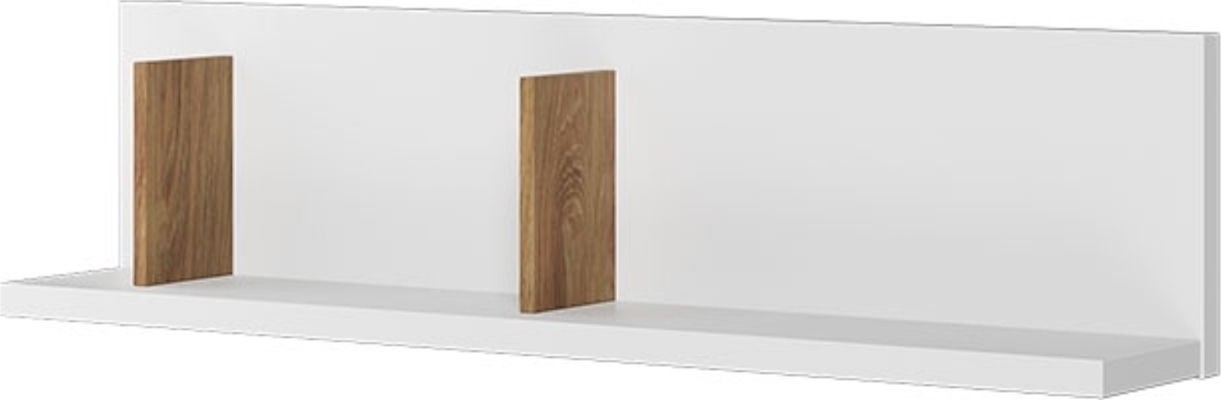 Simi vägghylla - Vit/hickory Simi vägghylla - Vit/hickory