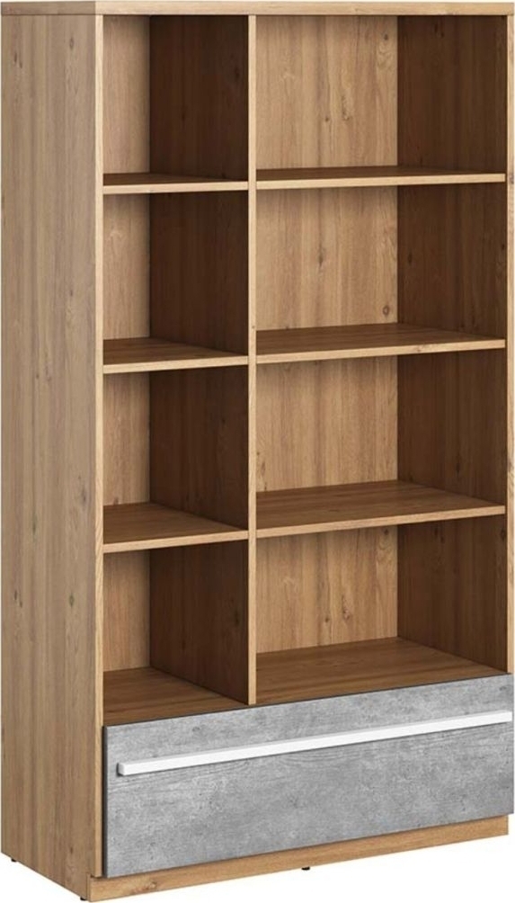 Plano boekenkast - Nash eiken/grijs Plano boekenkast - Nash eiken/grijs
