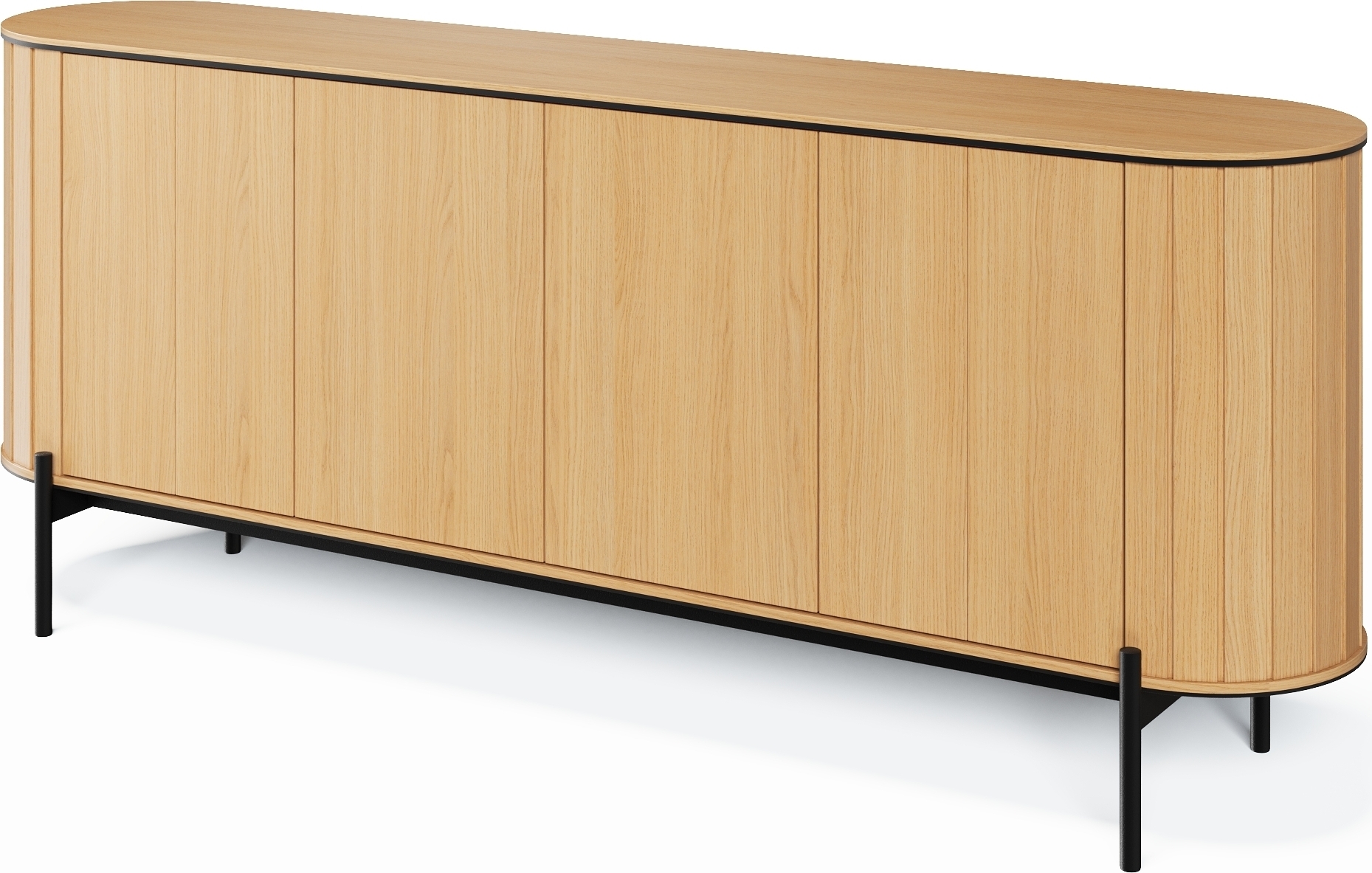 Rotto dressoir 200 cm - Vicenza eiken/zwart Rotto dressoir 200 cm - Vicenza eiken/zwart