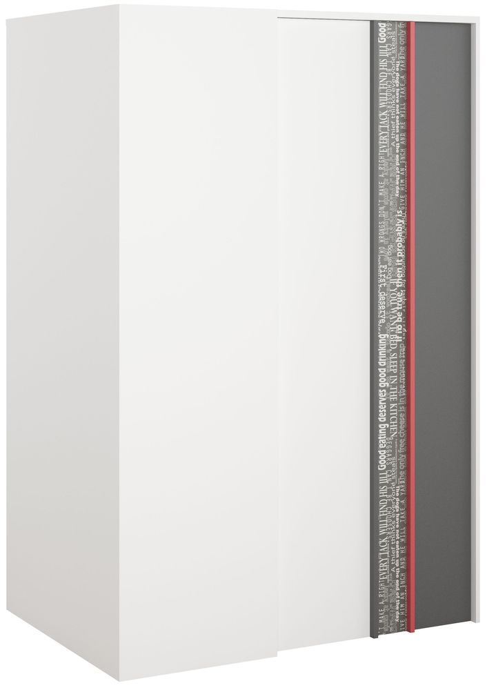 Jacklyn barngarderob - Vit/graphite - H�gerv�nd