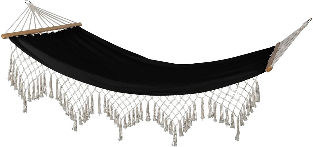 Hängmatta med fransar - Svart Hängmatta med fransar - Svart
