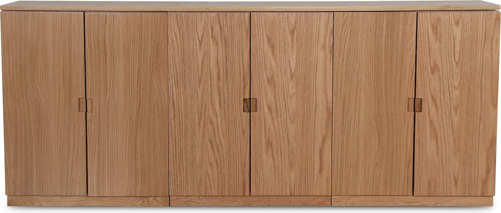 Level sideboard i oljad ek med sl�ta d�rrar B210 cm