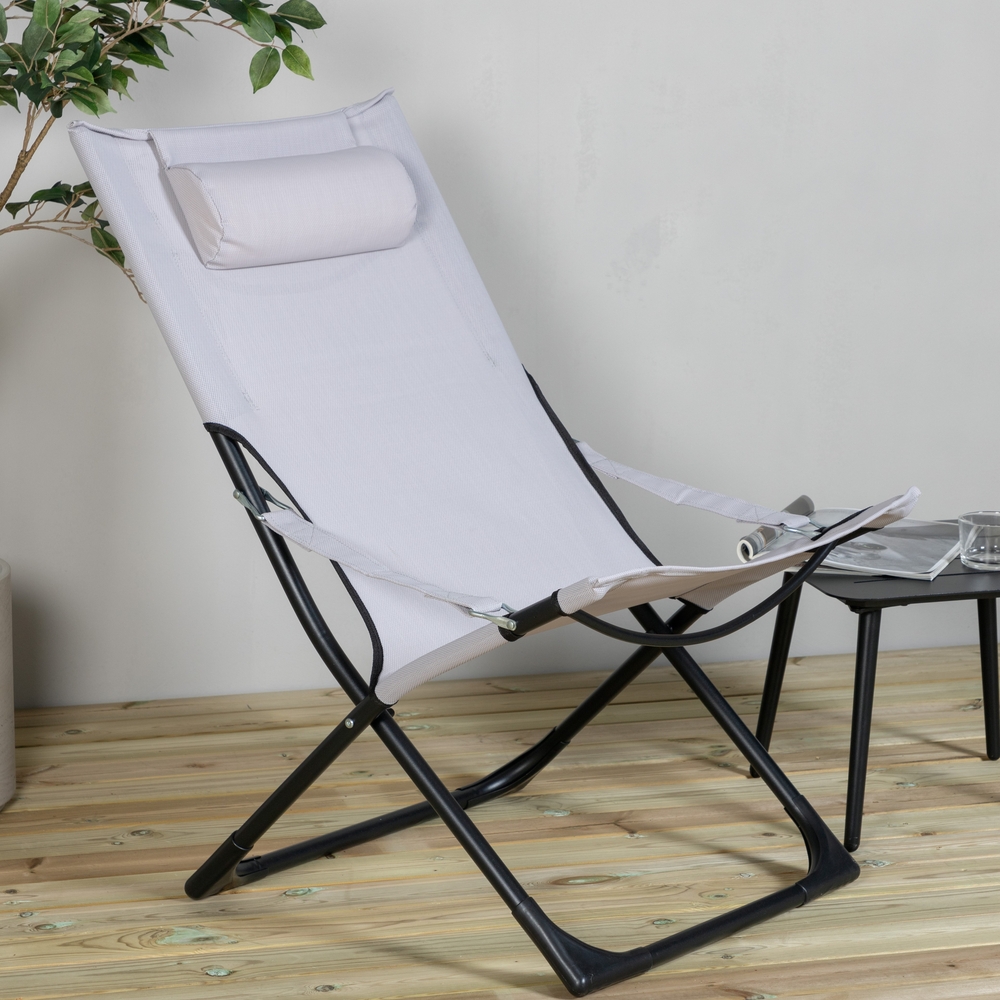 Seville solstol - Svart/Gr�