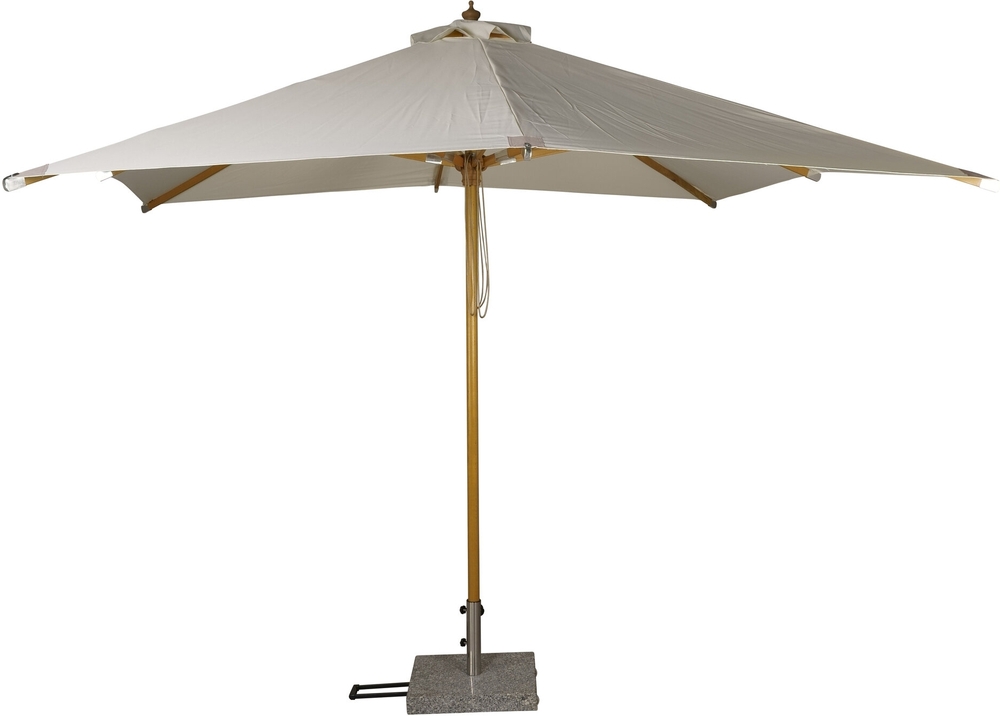 Naxos parasoll 300 x 300 cm - Natur/Vit